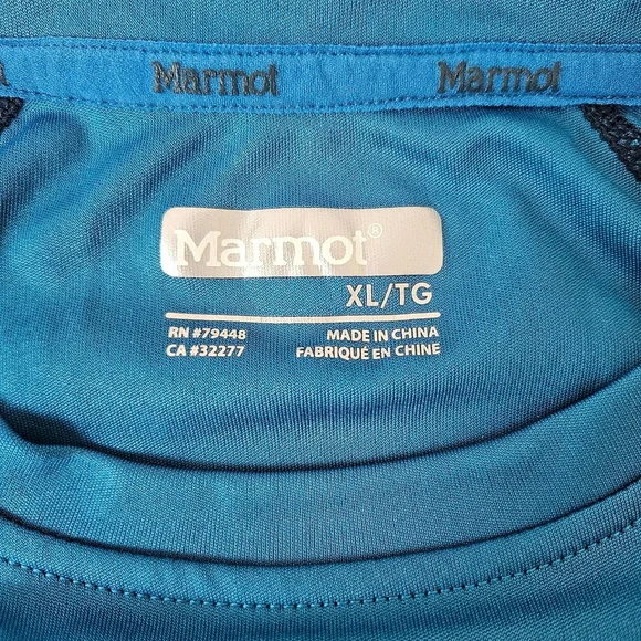 Marmot Youth Boys Long Sleeve Blue Water/Sun Shirt Size XL Outdoors Lake - Picture 5 of 8